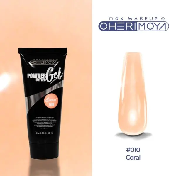 Powder gel 010 Coral  uv/led 50ml CHERIMOYA  