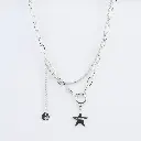 collares de acero ajustable con dijes