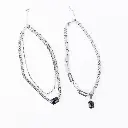 collares de acero ajustable con joya