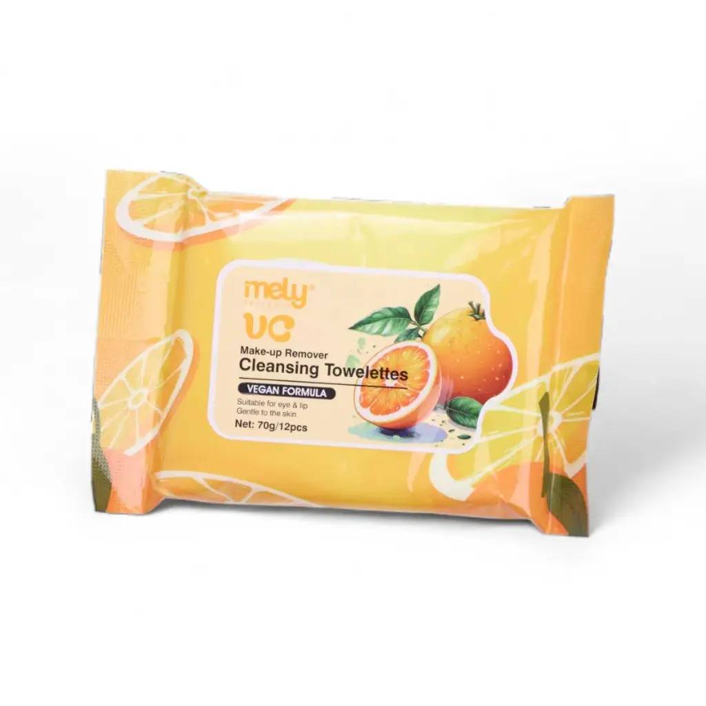 Toallitas limpiadoras desmaquillante beauty vc 70G MELY___ PACK X6PCS 