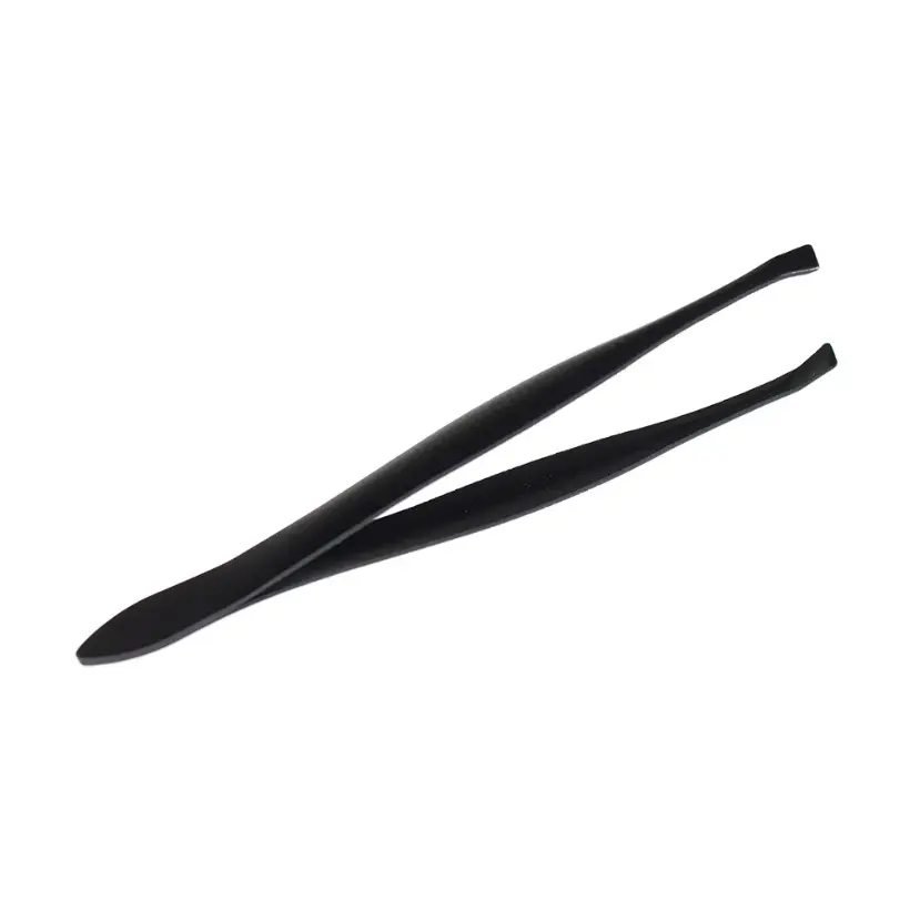 set X12 pinzas negras para cejas