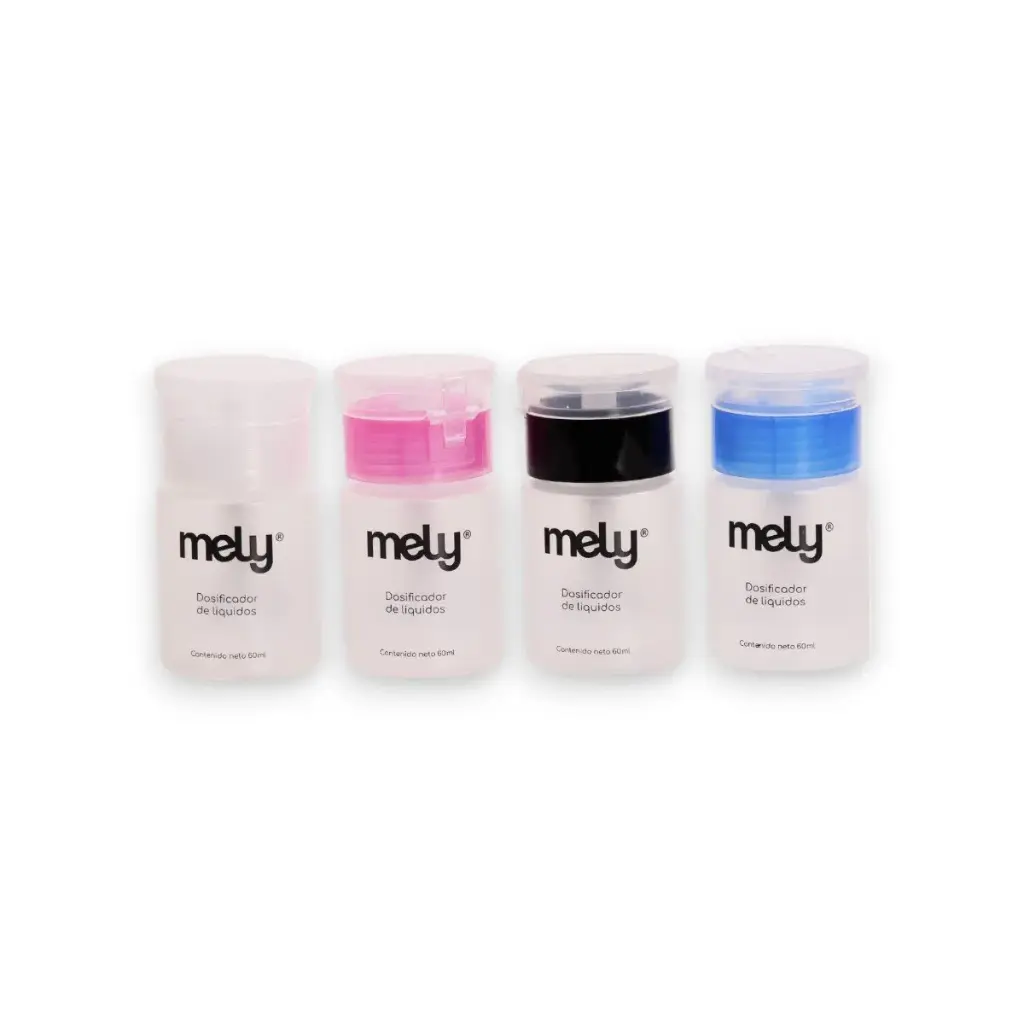 Dosificador de plástico 60ml MELY___PACK X6PCS 