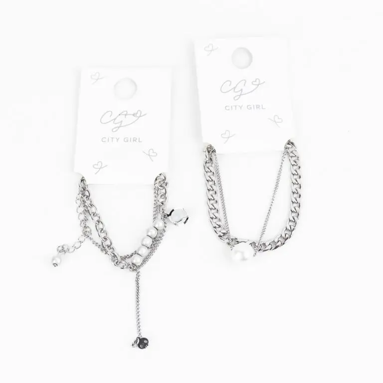 pulseras de acero con traba ajustable