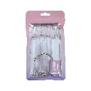 Muestrario para uñas cuadrada cristal MELY___ PACK X10PCS