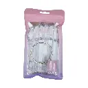 Muestrario para uñas coffin cristal MELY___ PACK X10PCS 