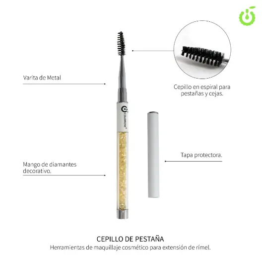 Cepillo para pestaña coldrose CHERIMOYA___PACK X10