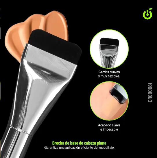 [CR000081] Pincel para maquillaje CHERIMOYA___PACK X10 