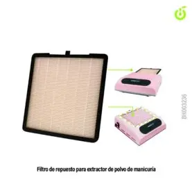 Filtro repuesto para extractor de polvo modelo BH003236 CHERIMOYA___PACK X10
