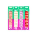 Uñas postizas decoradas brillitos forma coffin X12U MELY___ PACK X12PCS