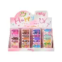 Paleta de sombras happy 8 colores MELY___CAJA X24 UND