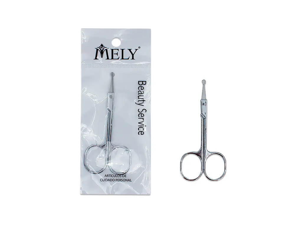 Tijera con seguridad para cuticulas MELY___PACK X12