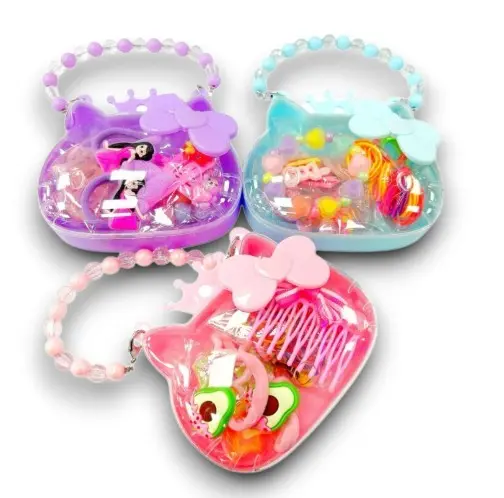 Cartera Kitty Con Colitas y Clips