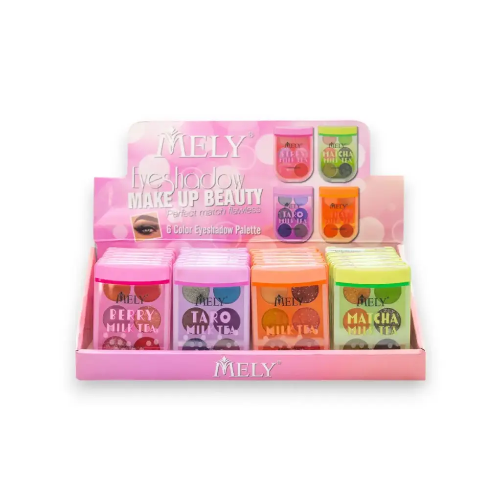 Paleta de sombras 6 tonos MELY___CAJA X24