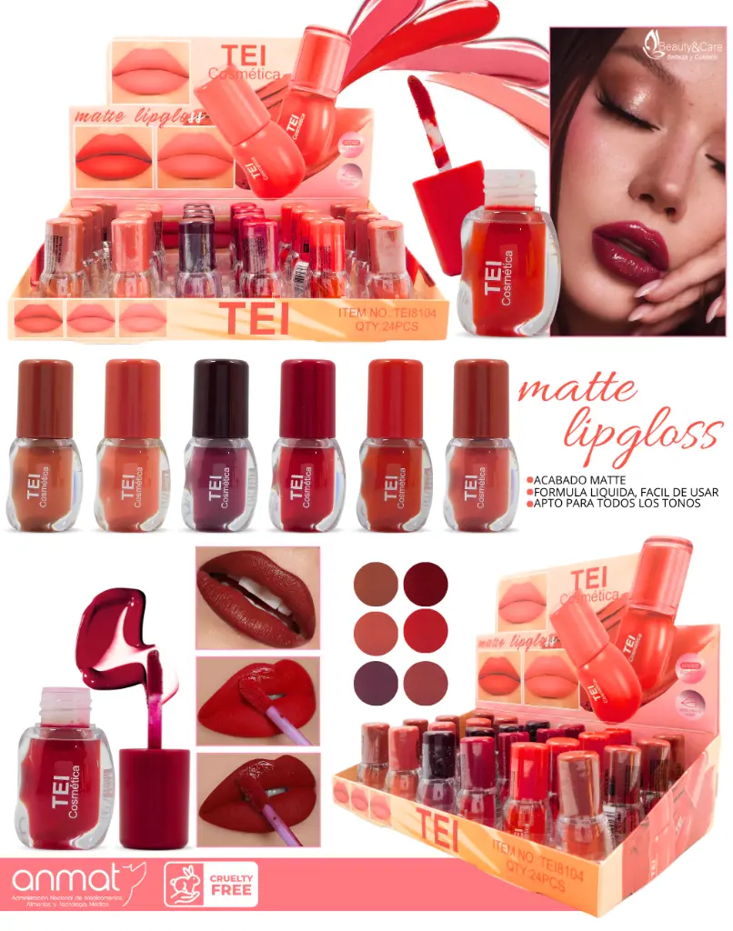 Labial Liquido Matte LipGloss TEI 