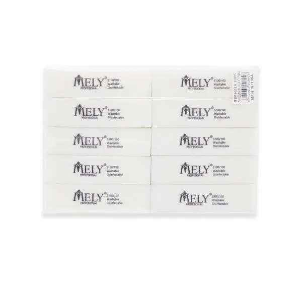 Set de limas bloque blanco x10 und MELY ___ PACK X3
