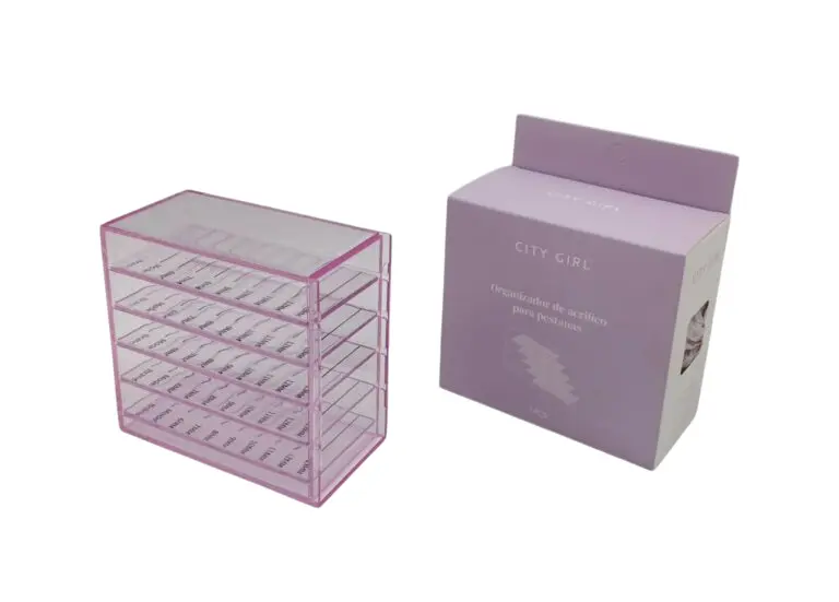 organizador de acrílico para pestañas City Girl