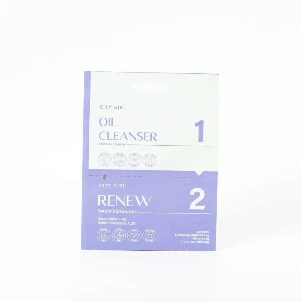 2 en 1 aceite limpiador y serum City Girl 