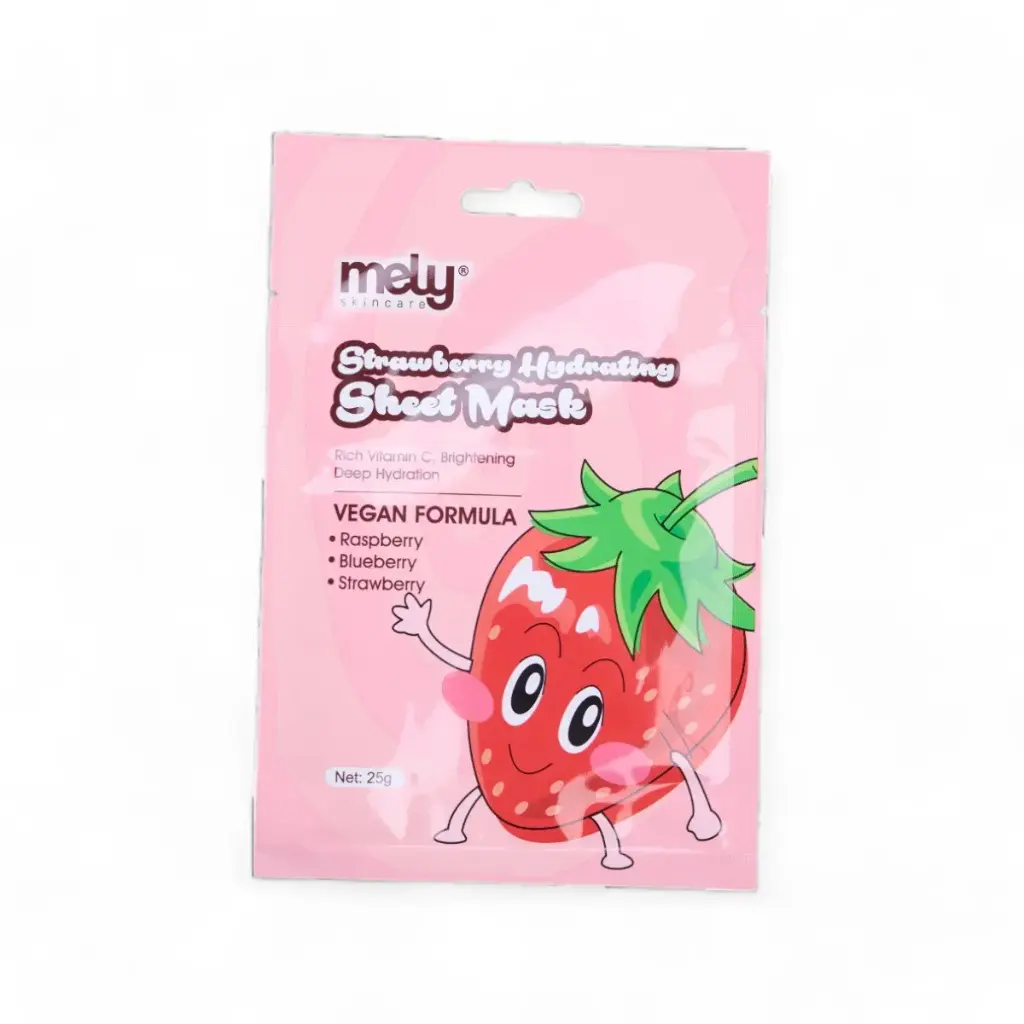 Mascarilla facial con frambuesa ,arandano y frutilla MELY___PACK12 