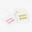 uñas press on Almond Chrome City Girl