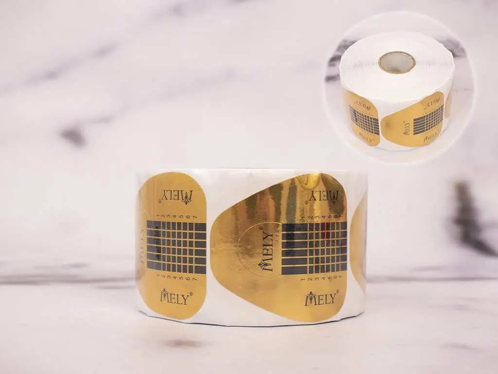 [PM-SOL1002] Moldes p/uñas esculpidas dorado x500 MELY___PACK X2