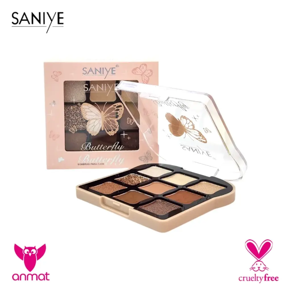 paleta de sombras Butterfly SANIYE