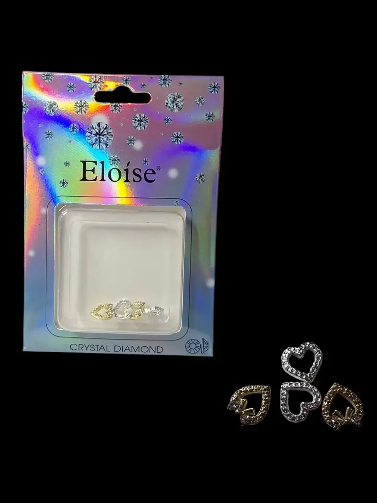 Dijes Strass de/para Decoración Uñas ELOISE ___ PACK X6