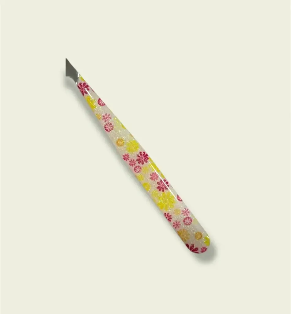 [PL-020488] Pinza estampado de ROSAS punteagudo ELOISE