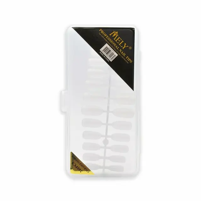 Uñas postizas para soft gel forma redonda  x240pcs MELY ___PACK X3  