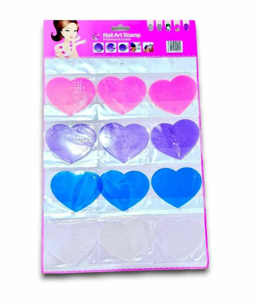 Blister X12 placas corazon stamping 