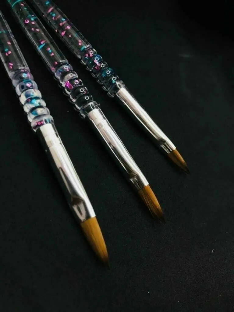 pincel acrilico X3 glitter Eloise