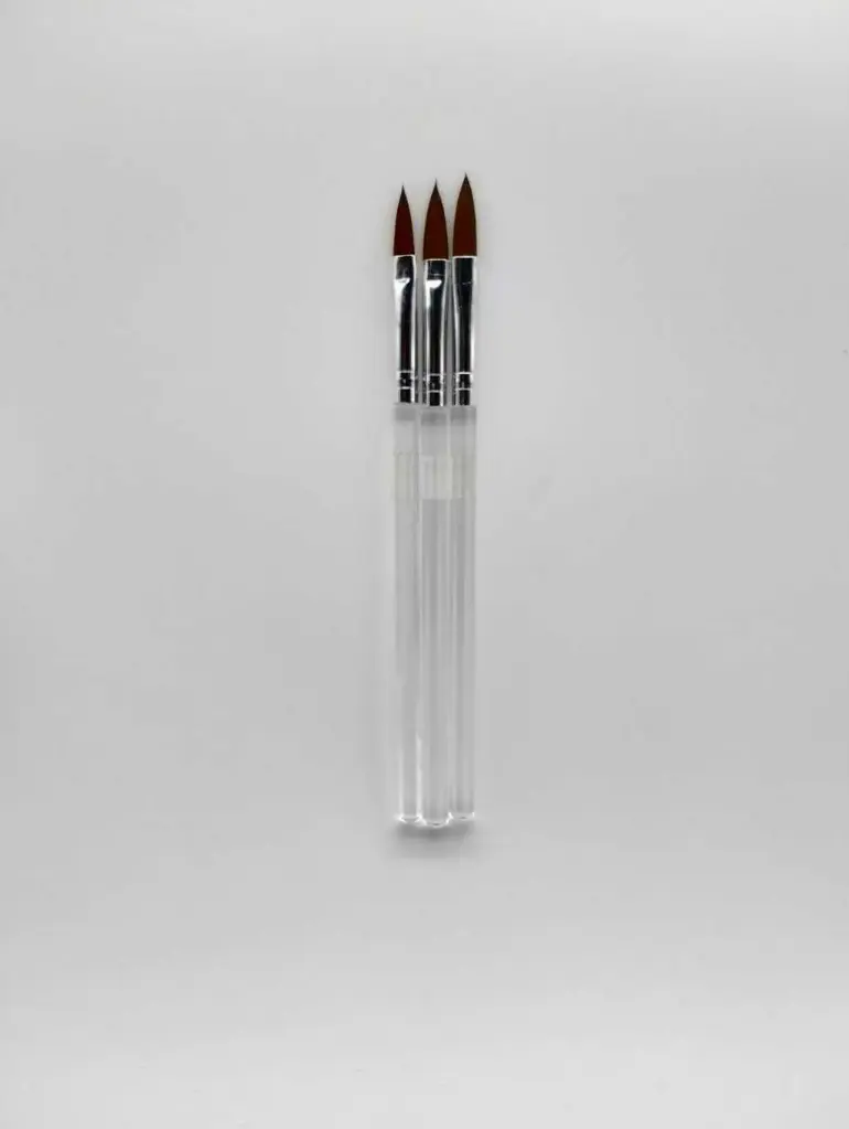 Pincel acrilico transparente x3 Eloise