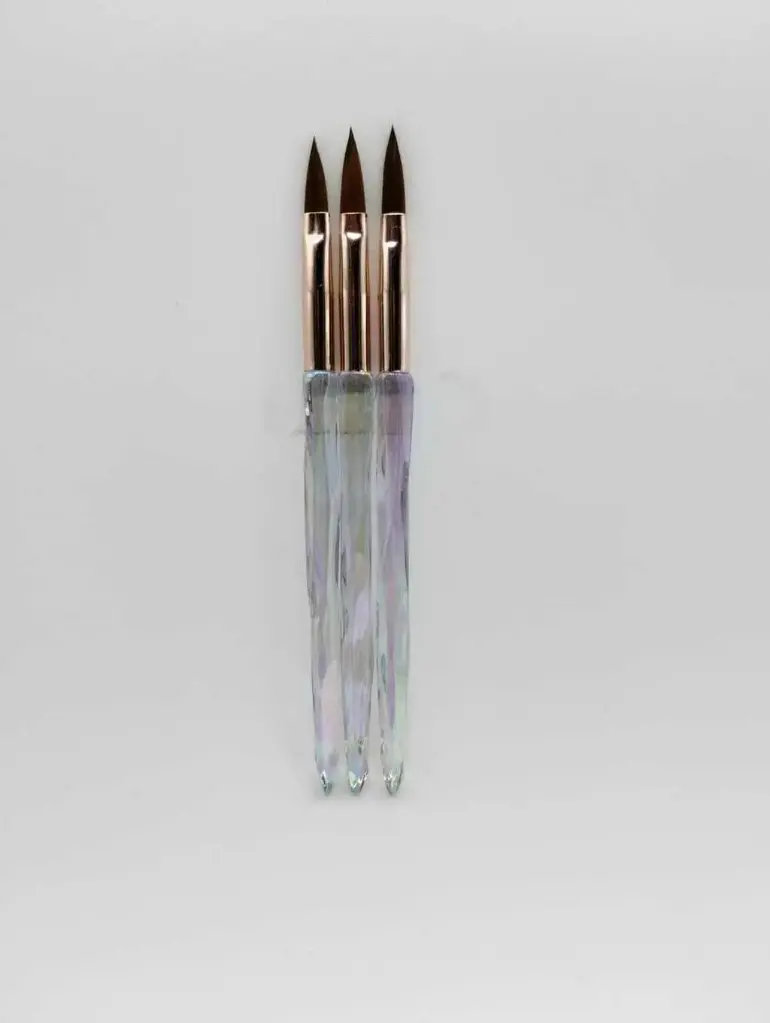 [PL-084253] Pincel acrilico translúcido x3 arcoiris Eloise