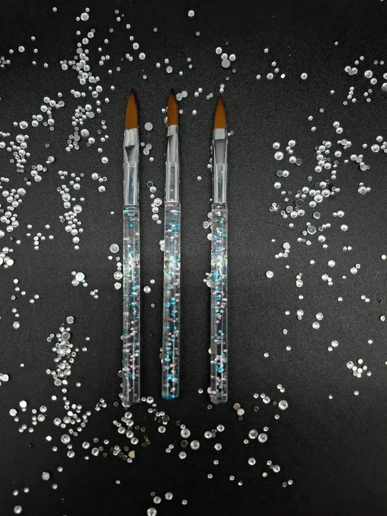 pincel acrilico X3 glitter Eloise 