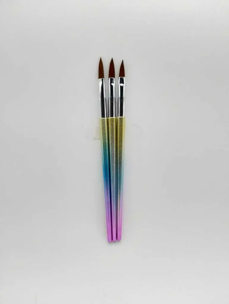 Pincel acrílico tornasolado x3 Eloise