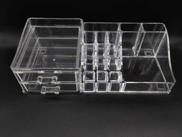 [PL-2215-2] exhibidor organizador de acrilico para cosméticos maquillajes