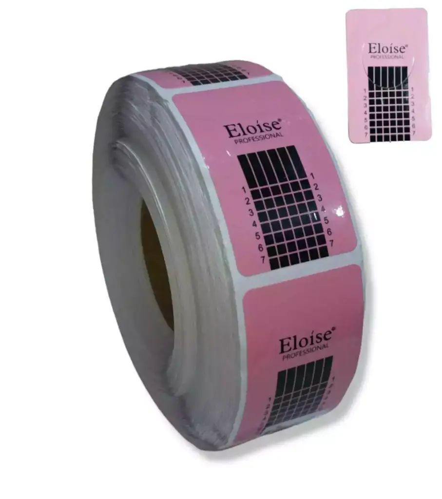 molde rosa de papel para uñas Eloise