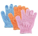 Guantes exfoliantes colores surtidos ___ PACK X6