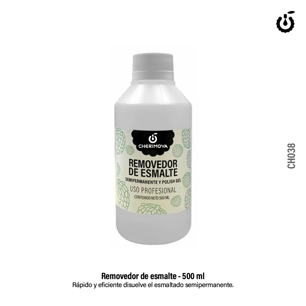 [CH038] Removedor semipermamente 120ml CHERIMOYA___PACK X8
