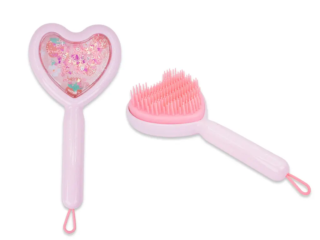 Cepillo infatil forma de corazon animado MELY___PACK X3PCS  