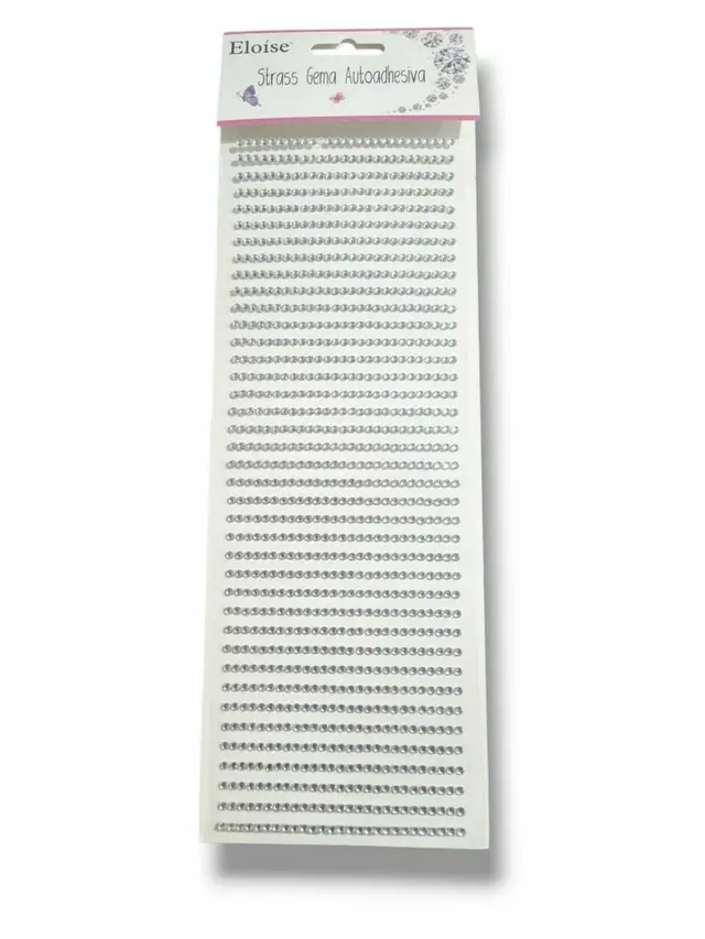strass para la cara plateado gema chico ___ PACK X6