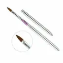 pincel para acrílico plateado ___ PACK X6