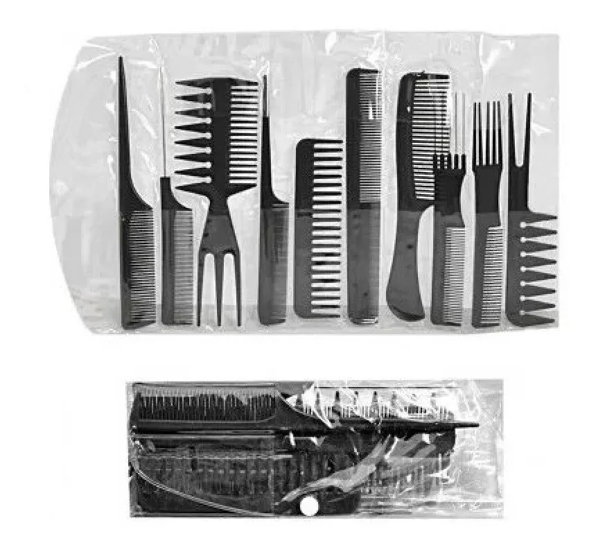 set X10 peines para peluquería 