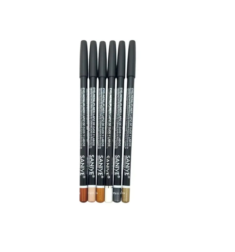 Lápiz delineador de ojos y labios tonos satinado Saniye___Pack X6
