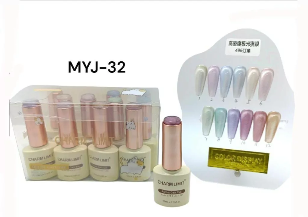Esmalte ojo de gato CHARM LIMIT___ Pack X12 Und  