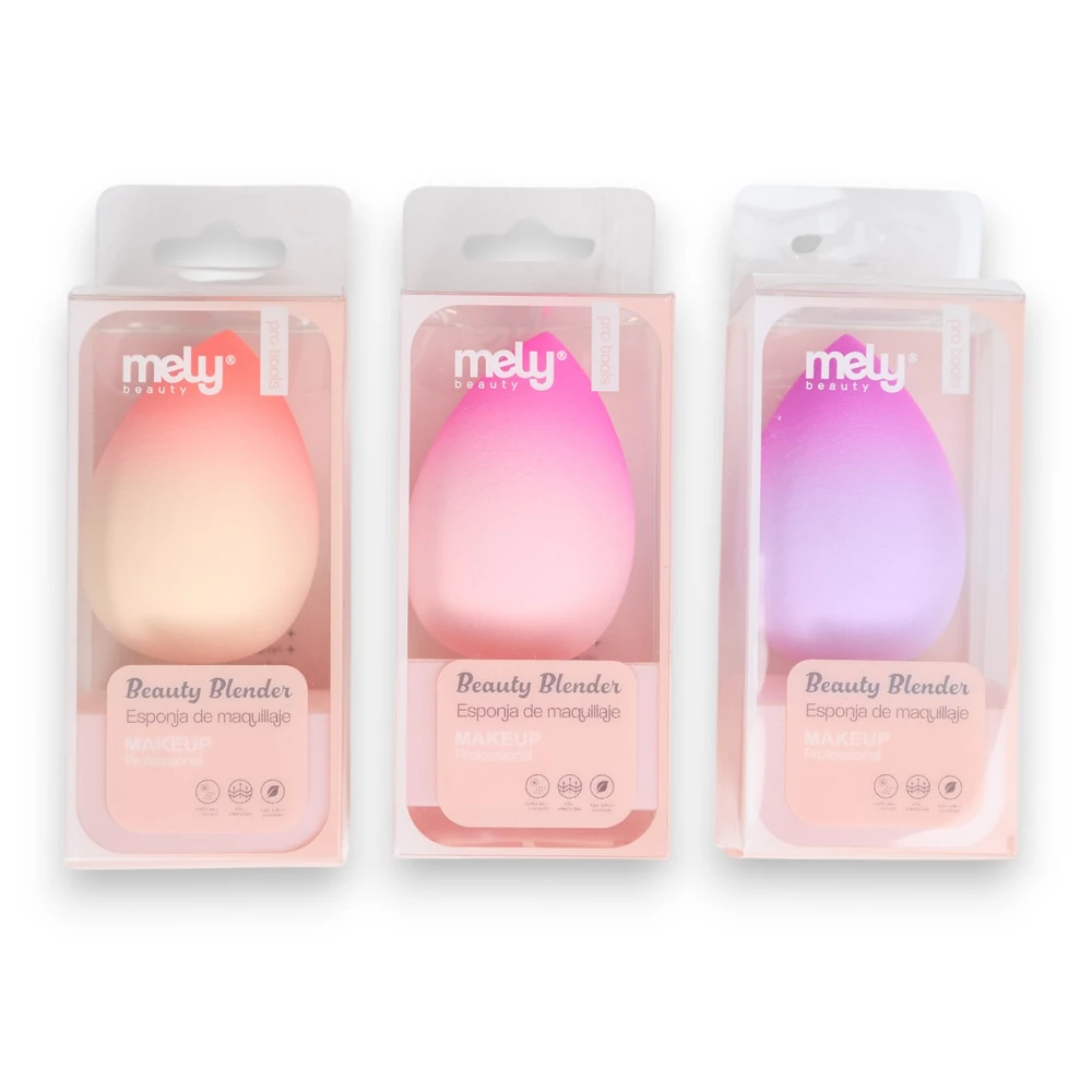 Esponja de maquillaje degrade  MELY ___PACK X12