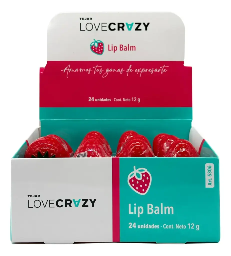 bálsamos labiales frutilla Love Crazy
