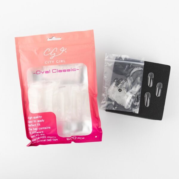 UÑAS SOFT GEL EN BOLSA OVAL 600PCS 