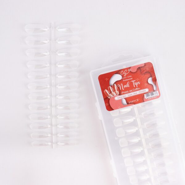 [PG-JPT-P101] UÑAS SOFT GEL COFFIN 240PCS