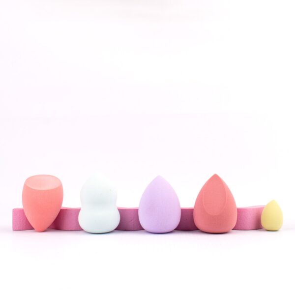 ESPONJAS DE MAQUILLAJE EN FRASCO 5PCS