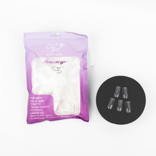 [PG-JPT-D506] UÑAS SOFT GEL EN BOLSA SQUARE 600PCS
